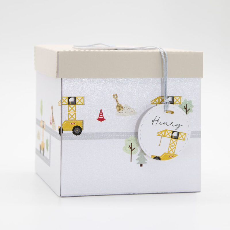 Explosionsbox Kran zur Geburt