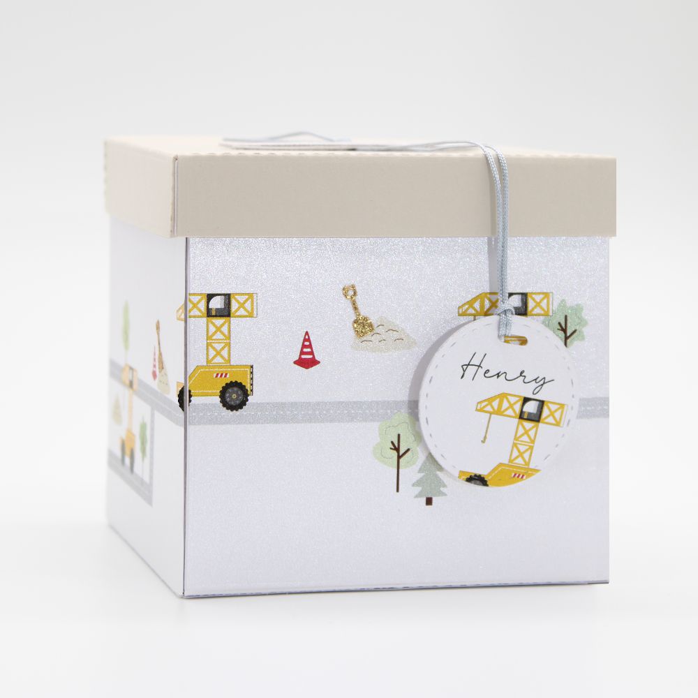 Explosionsbox Kran zur Geburt