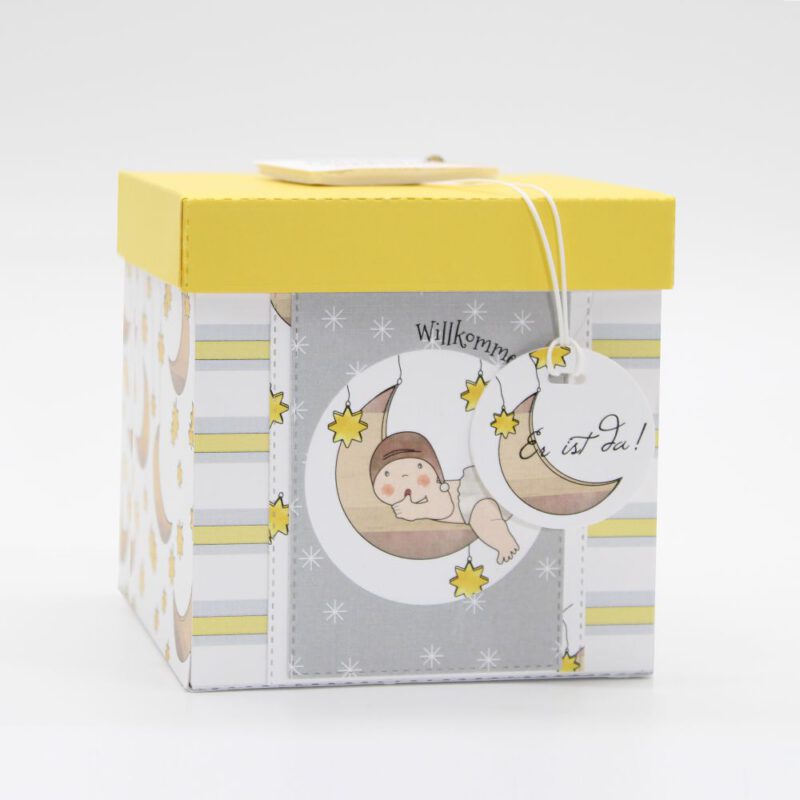 Explosionsbox Mond zur Geburt