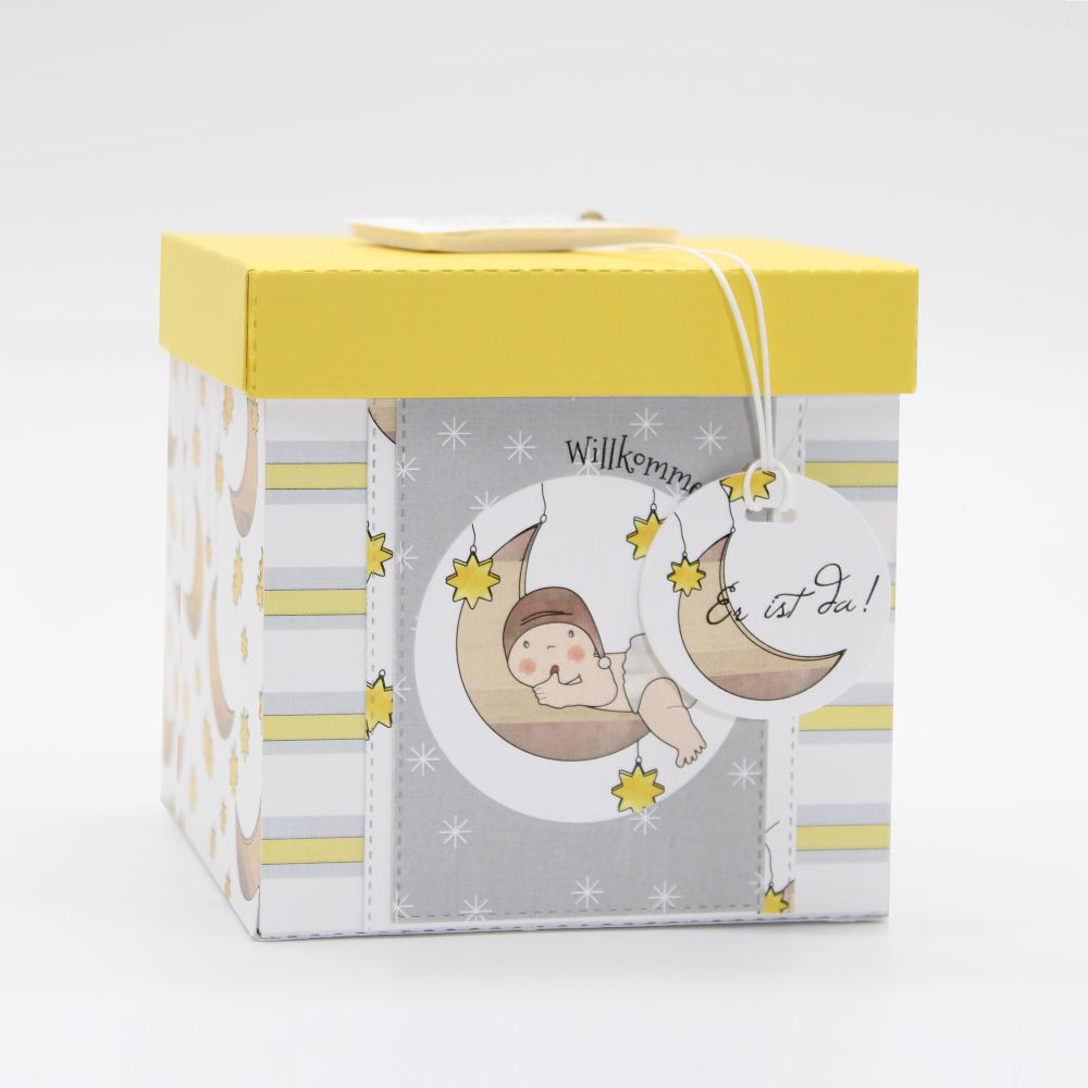 Explosionsbox Mond zur Geburt