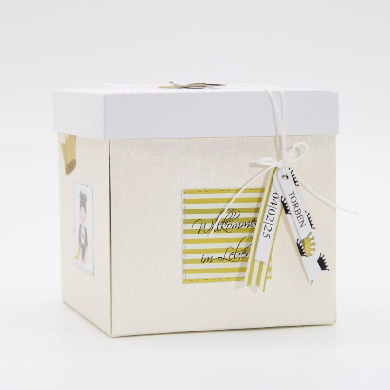 Explosionsbox Prinz zur Geburt