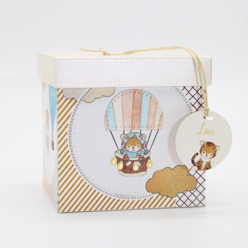 Explosionsbox Tiger zur Geburt